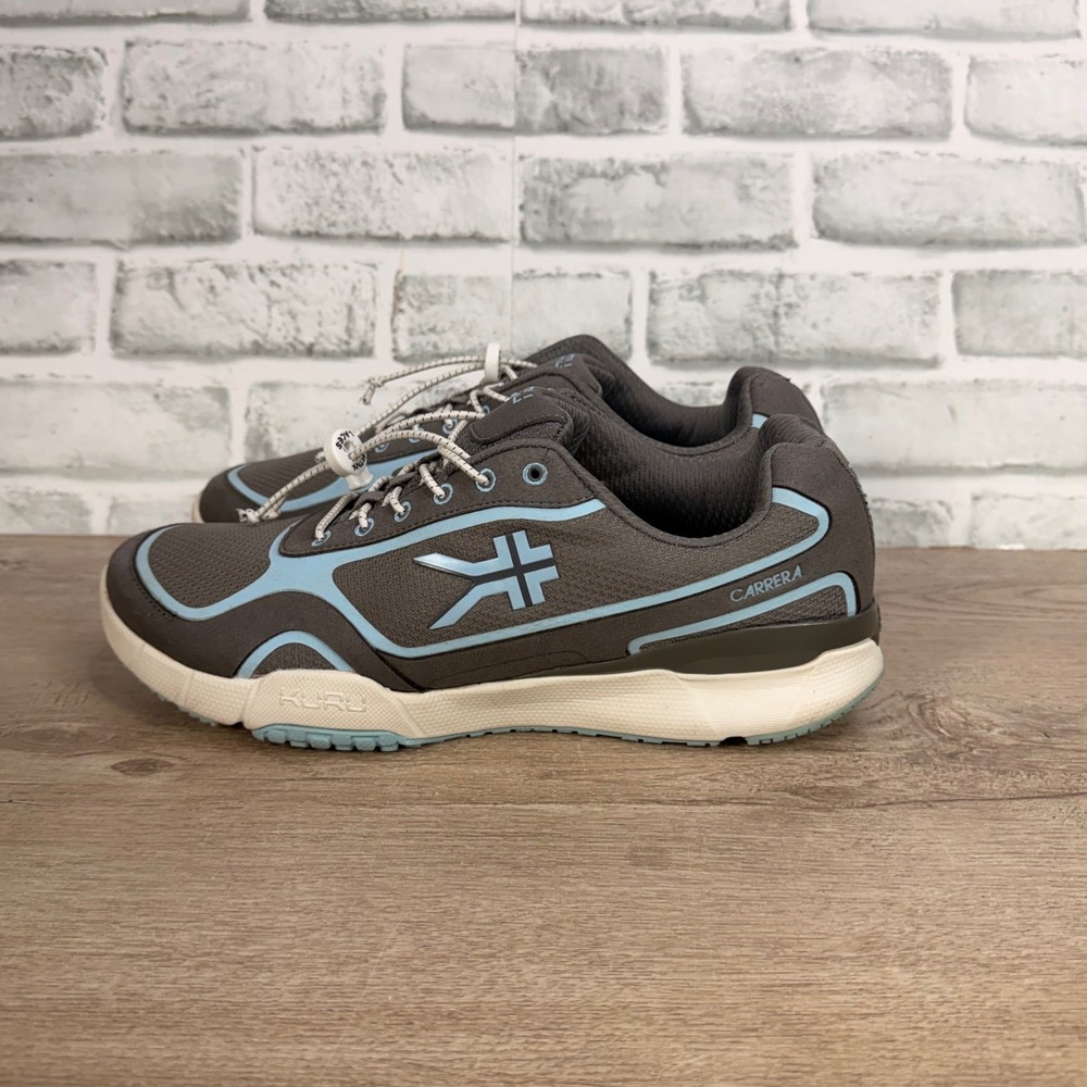 KURU Carrera Running Shoes Mesh Orthopedic Charcoal Blue Womens 10.5